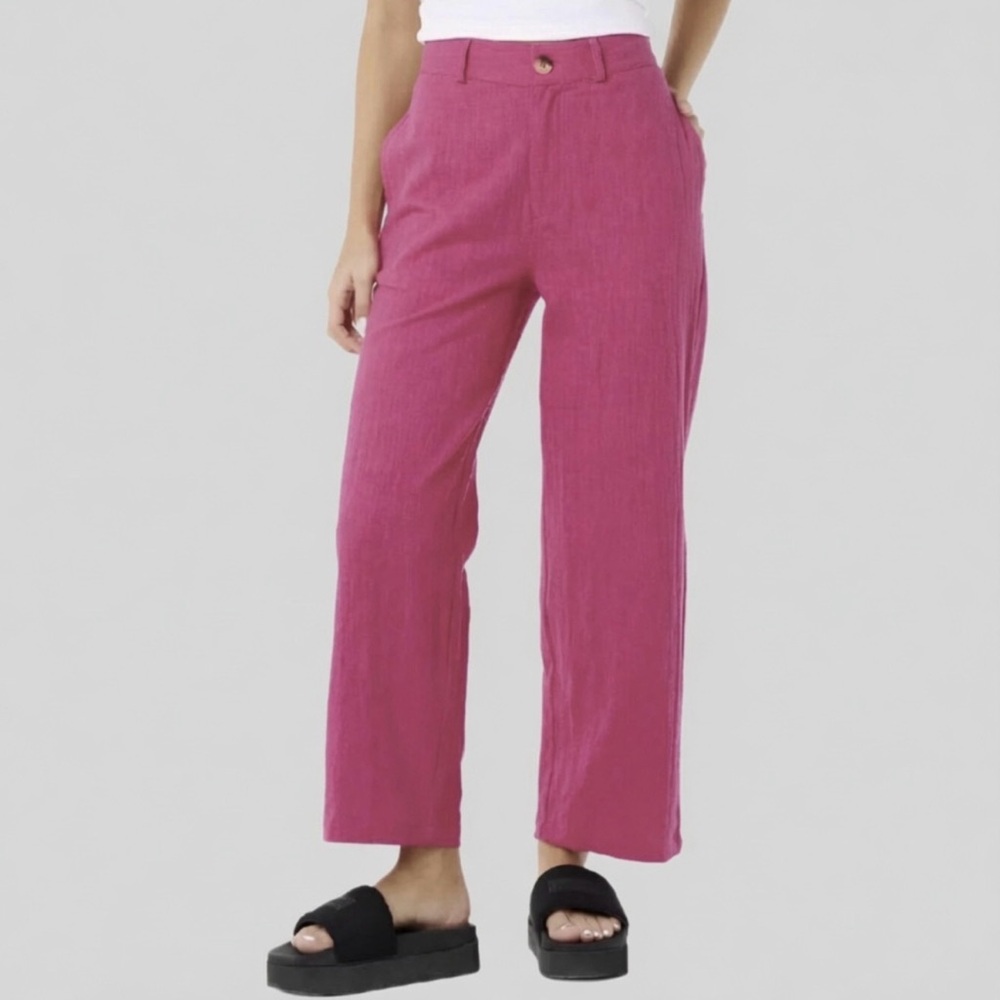 Rip Curl Vacation Pants Fuchsia 100% cotton Runs large